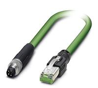 PHOENIX CONTACT NBC-M 8MS/5.0-93B/R4AC Câble réseau Ethernet 100 Mbit/s 100 Mbit/s 100 Mbit/s EtherCircat, 4 pôles, blindé, fiche M8/IP67 droite, longueur de câble 5 m, 340 000 g, vert