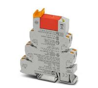 PHOENIX CONTACT PLC-RPT-24DC/21-21/EX Interface PLC, composé de borne de base montable de 14 mm avec connecteur Push-in, tension nominale 24 DC, lot de 10