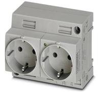 Phoenix Contact Prise électrique EO-CF/UT/LED/DUO gris (L x l x H) 60 x 90 x 75 mm 2 pc(s)