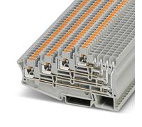 PHOENIX CONTACT PT 2,5-4L/1P Lot de 50 bornes multiples, gris nom. Tension : 250 V, courant nominal : 10 A, section cross : 0,14 mm² - 4 mm², longueur : 105,6 mm