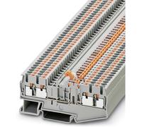 Phoenix Contact PT 2,5-QUATTRO-MT 3210172 Bloc de jonction à fonction Nombre de pôles: 4 0.14 mm² 2.5 mm² gris 50 pc(s)