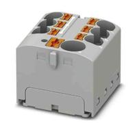 PHOENIX CONTACT PTFIX 10/6X4-G GY Bloc de distribution interne ponté 450V 32A Nombre de bornes 7 Section 0.2mm²-6mm² AWG 24-10 Largeur 27.9mm Hauteur 22.7mm Gris 8 Pièces
