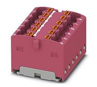 PHOENIX CONTACT PTFIX 12X1.5-G PK Bloc de distribution interne ponté 450V 17.5A Nombre de bornes 12 Section 0.14mm²-2.5mm² AWG 26-14 Largeur 24.9mm Hauteur 18.7mm Rose 20pcs