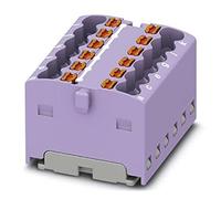 PHOENIX CONTACT PTFIX 12X1.5-G VT Bloc de distribution interne ponté 450V 17.5A Nombre de bornes 12 Section 0.14mm²-2.5mm² AWG 26-14 Largeur 24.9mm Hauteur 18.7mm Violet 20pcs