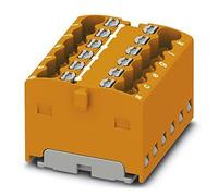 PHOENIX CONTACT PTFIX 12X1.5OG Bloc de distribution interne ponté 450V 17.5A Nombre de bornes 12 Section 0.14mm²-2.5mm² AWG 26-14 Largeur 24.9mm Hauteur 17.7mm Orange 20pcs