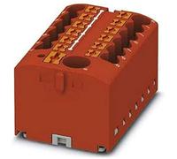 PHOENIX CONTACT PTFIX 6/12X2.5 RD Bloc de distribution borne à alimentation 450V 24A Nombre de bornes 13 Section 0.14mm²-4mm² AWG 26-12 Largeur 41mm Hauteur 21.7mm Rouge 8pcs