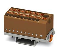 PHOENIX CONTACT PTFIX 6/18X2,5-NS35 BN Bloc de distribution vertical et alimentation intégrée 690V 24A Nombre de bornes 19 Section 0,14 mm² - 4 mm²