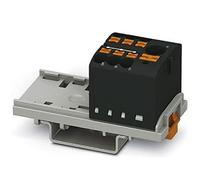 PHOENIX CONTACT PTFIX 6/6X2,5-NS35 BK Bloc de distribution avec orientation verticale et alimentation intégrée 690 V 24 A Nombre de connecteurs 7 Section 0,14 mm²-4 mm²