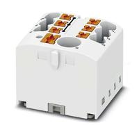 PHOENIX CONTACT PTFIX 6/6X2.5WH Bloc de distribution borne d'alimentation 450V 24A Nombre de bornes 7 Section 0.14mm²-4mm² AWG 26-12 Largeur 25.6mm Hauteur 21.7mm Blanc