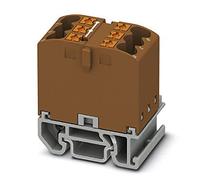 PHOENIX CONTACT PTFIX 6X2.5-NS15A BN Bloc horizontal 690V 24A Nombre de bornes 6 Section 0.14mm² - 4mm²