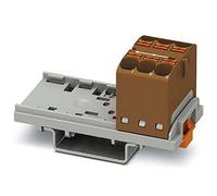 PHOENIX CONTACT PTFIX 6X4-NS35 BN Bloc vertical 800V 32A Nombre de Bornes 6 Section 0.2mm²-6mm² AWG 24-10 Largeur 28.6mm Marron 8pcs