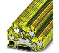 Phoenix Contact PTTBS 2,5-PE 3209620 Bloc de jonction à 2 étages pour conducteur de protection Nombre de pôles: 4 0.14 mm² 2.5 mm² vert, jaune 50 pc(s)