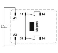 PHOENIX CONTACT REL-PR1-230AC/1/MB Relais haute performance enfichable avec contacts de puissance, 1 contact, 230 V AC