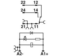 Phoenix Contact RIF-1-RPT-LDP-24DC/1X21MS Module relais 10 pc(s)