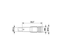 Phoenix Contact SAC-3P-10.0-PUR/M Câble pour capteurs/acteurs avec connecteur - 1694101