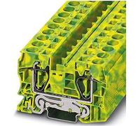 PHOENIX CONTACT ST 16-PE Lot de 25 bornes à ressort de protection pour conducteur de tension 16 mm² 2 connecteurs Vert/jaune