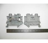 PHOENIX CONTACT UT 4-MTD-BE Lot de 50 bornes à vis 2 nombre de connecteurs AWG 26-10 Section nominale 4 mm² Gris