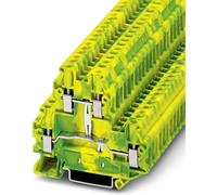 Phoenix Contact UTTB 4-PE 3044759 Bloc de jonction de passage Nombre de pôles: 4 0.14 mm² 6 mm² vert, jaune 50 pc(s)