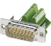 PHOENIX CONTACT VS-15-ST-DSUB/16-MPT-0,5 1688078 D-SUB Prise mâle 180° Polzahl (Num): 15 Schrauben 1 pc(s)