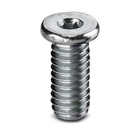 Phoenix Contact ZKS M6X12 SW 3.0 Lot de 100 vis à tête cylindrique pour fixation sur rail de support avec six pans creux SW 3 Longueur 12,8 mm