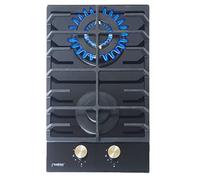 Phönix Domino-112GBT Plaque de cuisson à gaz encastrable en verre 2 feux propane/gaz naturel