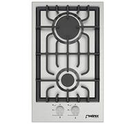 Phönix Domino-SL Plaque de cuisson à gaz en acier inoxydable 2 feux propane/gaz naturel