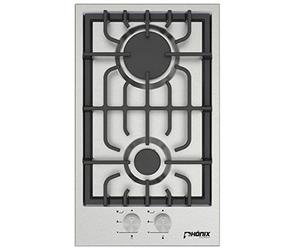 Phönix Domino-SL Plaque de cuisson à gaz en acier inoxydable 2 feux propane/gaz naturel