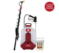 PHOENIX - Dorsal Sprayer Evo | Pulverisateur Electrique 16L + Hydrofuge Bidon de 5L/10/20L + Buse Multidirectionnel 5 en 1, Idéal pour protéger Contre Eau, huiles, Graisses (Hydrofuge 5L)