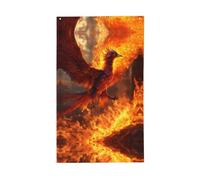 Phoenix Drapeau décoratif d'extérieur toutes saisons Motif simple face pour cour, porche, terrasse