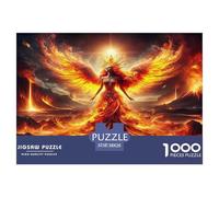 Phoenix Elves Puzzles 1000 Pièces pour Adultes Et Enfants Animal Jeu Éducatif Jouets Défi 1000 Pieces pour Jeux D'activités Familiales Cadeaux De Voyage 38x26cm/1000pcs