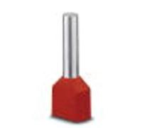 Phoenix Embout Double dextrémité de câble Contact AI-Twin 2X1-12 RD 3240679 1 mm² x 12 mm partiellement isolé Rouge 100 pc(s)