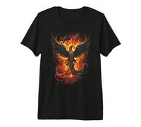 Phoenix Fire Créature Mythique Transformation T-Shirt Haut de Gamme