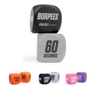 Phoenix Fitness Dés d'exercice - Jeu de dés d'entraînement pour cardio, HIIT et cours d'exercice - Routine d'entraînement complet du corps pour la maison et la salle de sport - Noir