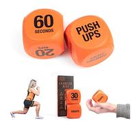 Phoenix Fitness Dés d'exercice - Jeu de dés d'entraînement pour Les Cours de Cardio, HIIT et d'exercice - Routine d'entraînement Complet du Corps pour la Maison et la Salle de Sport - Orange