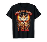 Phoenix Flames renaissant de Ses Cendres I Rise Rebirth T-Shirt Graphique avec Valeur
