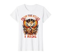 Phoenix Flames renaissant de Ses Cendres I Rise Rebirth T-Shirt Graphique avec Valeur