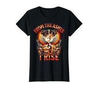 Phoenix Flames renaissant de Ses Cendres I Rise Rebirth T-Shirt Graphique avec Valeur