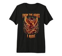 Phoenix Flames renaissant de Ses Cendres I Rise Rebirth T-Shirt Haut de Gamme