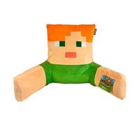 phoenix group AG Minecraft Alex Coussin de Lecture avec Rembourrage, Doux et velouté, avec Repose-Bras