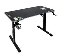 phoenix group AG Minecraft - Bureau Gamer avec LED RGB, Porte-gobelet, Support Casque & Plateau Effet Carbone - Table Gaming Design Minecraft - 120x74x60 cm