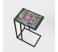 phoenix group AG Minecraft Table d'appoint en métal Noir en Forme de C