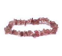PHOENIX IMPORT Bracelet en Chips de Quartz fraise ROSE G