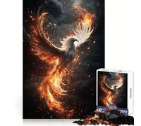 Phoenix in Flames, Puzzle de 1000 pièces pour Adultes, Jeu de logique Stimulant et apaisant, Bords Nets, Cadeau touchant (38x52cm)
