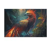 Phoenix in The Enchanted Forest Puzzles pour Adultes Jeux Relaxants Défi Difficile Cadeaux De Noël Et d'anniversaire 75x50cm/1000pcs