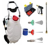 Phoenix - L' Authentique Pulvérisateur Électrique Pro Sprayer III 30L Option Rinçage - Pulvérisateur Électrique Toiture Longue Portée à Batterie Rechargeable, Tuyau 8m - 2 Batteries MODELE Original