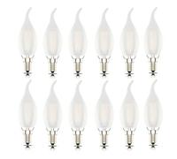 Phoenix-LED E14 Ampoule Flamme,Ampoule à Filament Bougie, 4W Equivalence Incandescence 40W,Blanc Chaud 2700K,400lm, Lot de 12