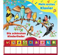 Phoenix Les plus belles chansons pour enfants - Mon premier piano - Livre d'images cartonné avec clavier de piano, 9 chansons pour enfants et pré et na 37969