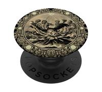 Phoenix Mythical Bird Reborn from Its own Ashes Symbol PopSockets PopGrip Adhésif