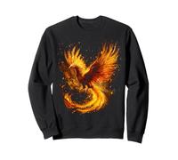 Phoenix Mythical Motif Fantasy Illustration Phoenix Sweatshirt