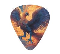 Phoenix Nirvana Wzywhj Prints Lot de 12 médiators en ABS pour guitare basse, ukulélé, acoustique ou électrique